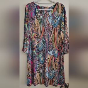 Tommy Hilfiger colorful paisley dress